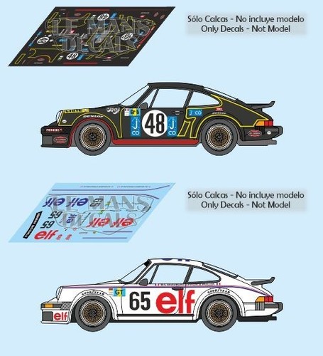 Stickers porsche 934 mans - 934, le